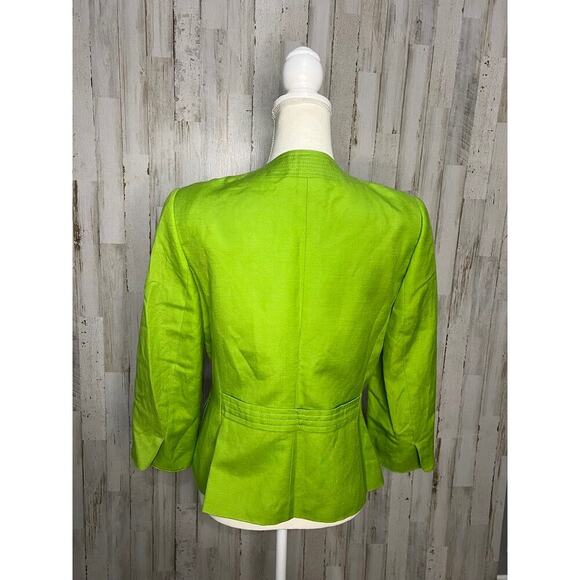 Alex Marie Women's‎ Lime Green Jacket Silver Buttons Size 6 Casual - Picture 3 of 5